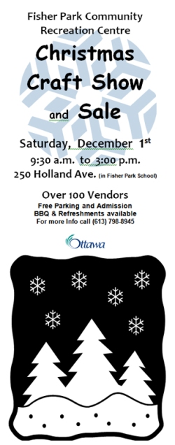 Fisher Park Community Centre Christmas Craft Show and Sale